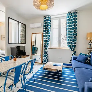 Appartement Bleu 29m2, 120m Vieux-port , Clim ,wifi, Acces Autonome Avec Code, Marseilles